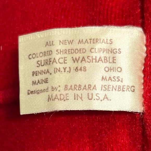 Vintage 1979 North American Bear Co. Red Bear Designed By Barbara Isenberg - Picture 8 of 10